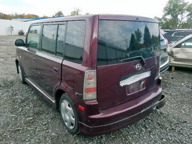 JTLKT334X50197562 - 2005 TOYOTA SCION XB იასამნისფერი ფოტო 3