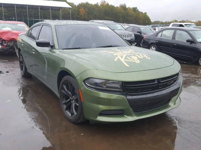 2C3CDXBG8JH248163 - 2018 DODGE CHARGER SX GREEN photo 1