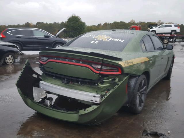 2C3CDXBG8JH248163 - 2018 DODGE CHARGER SX GREEN photo 4