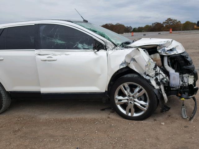 2FMDK4KC9EBA49273 - 2014 FORD EDGE LIMIT WHITE photo 9