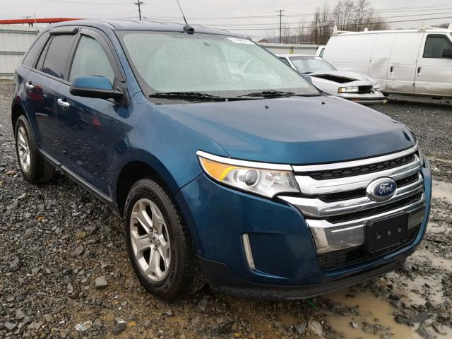 2FMDK4JC0BBA91764 - 2011 FORD EDGE SEL GREEN photo 1