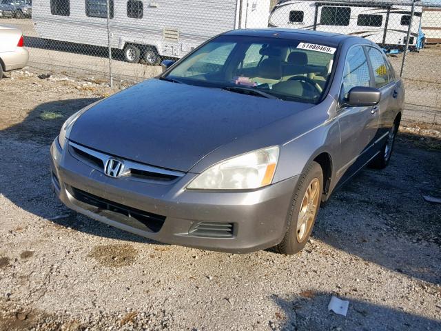 1HGCM56796A137493 - 2006 HONDA ACCORD EX GRAY photo 2