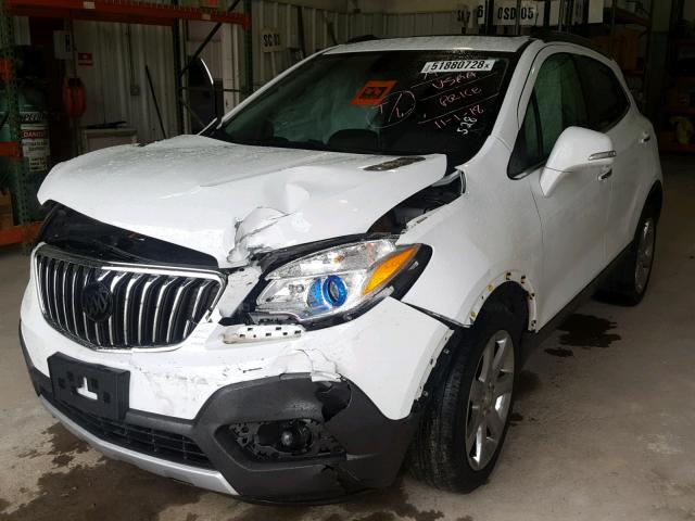 KL4CJCSB0GB650899 - 2016 BUICK ENCORE WHITE photo 2