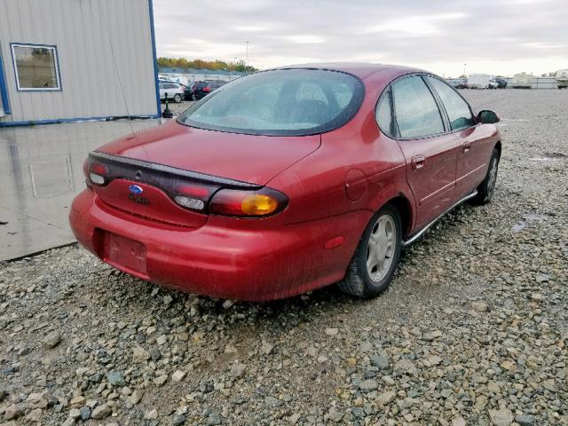 1FALP52UXTG173838 - 1996 FORD TAURUS GL RED photo 4