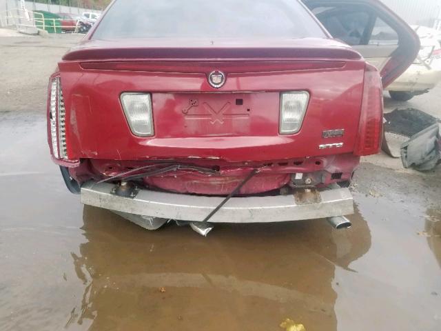1G6DW677550167681 - 2005 CADILLAC STS RED photo 9