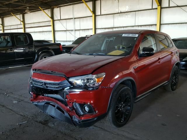 JA4AP3AU4JU012773 - 2018 MITSUBISHI OUTLANDER RED photo 2