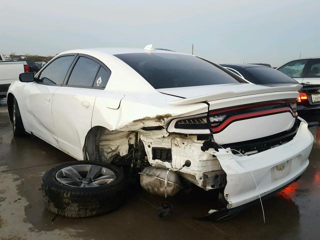 2C3CDXHG6FH825206 - 2015 DODGE CHARGER SX WHITE photo 3