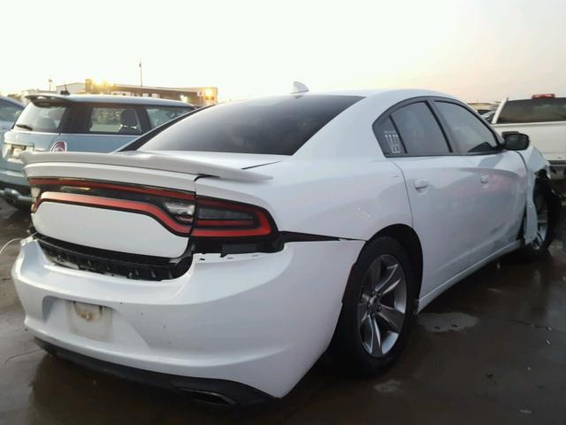 2C3CDXHG6FH825206 - 2015 DODGE CHARGER SX WHITE photo 4