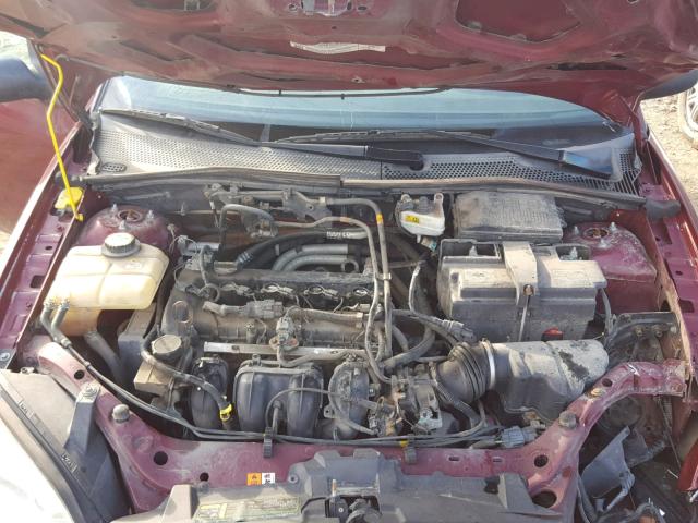 1FAFP34NX7W107308 - 2007 FORD FOCUS ZX4 MAROON photo 7