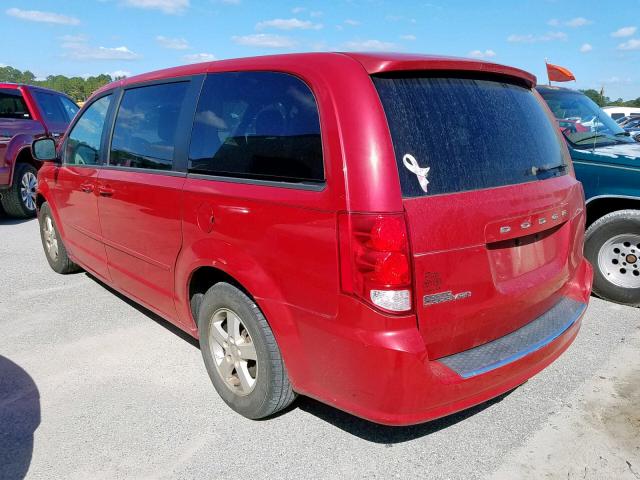 2C4RDGBG7CR222351 - 2012 DODGE GRAND CARA RED photo 3