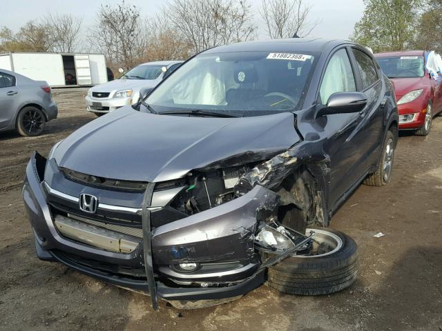 3CZRU6H51HM719940 - 2017 HONDA HR-V EX GRAY photo 2