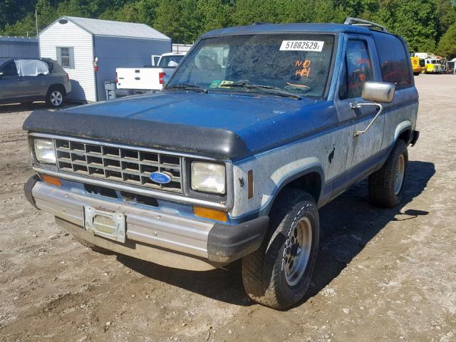 1FMCU14SXEUA76033 - 1984 FORD BRONCO II BLUE photo 2