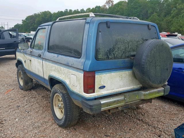 1FMCU14SXEUA76033 - 1984 FORD BRONCO II BLUE photo 3