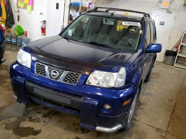 JN8BT08V35W101526 - 2005 NISSAN X-TRAIL XE BLUE photo 2