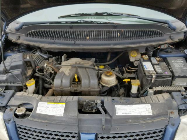 1B4GP25B82B595698 - 2002 DODGE CARAVAN SE BLUE photo 7