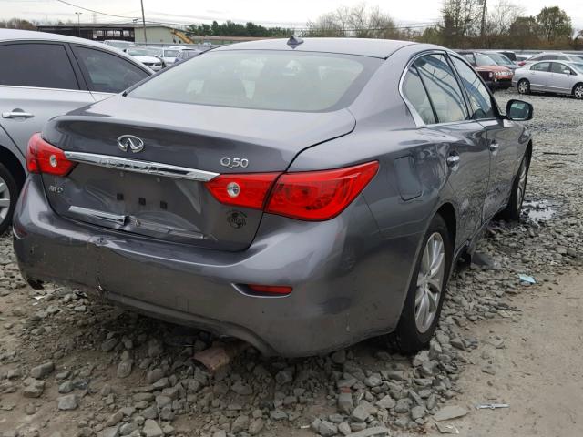 JN1CV7AR2GM251323 - 2016 INFINITI Q50 BASE GRAY photo 4