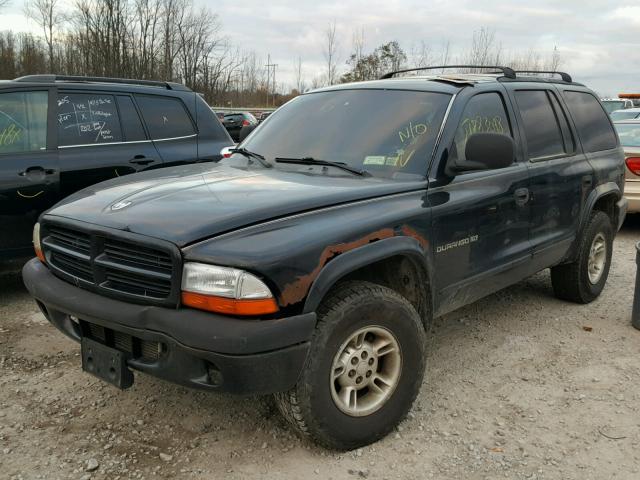 1B4HS28Z5YF152826 - 2000 DODGE DURANGO BLACK photo 2