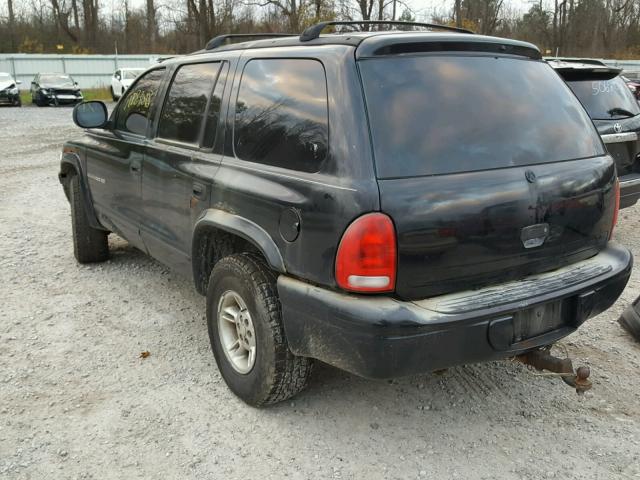 1B4HS28Z5YF152826 - 2000 DODGE DURANGO BLACK photo 3