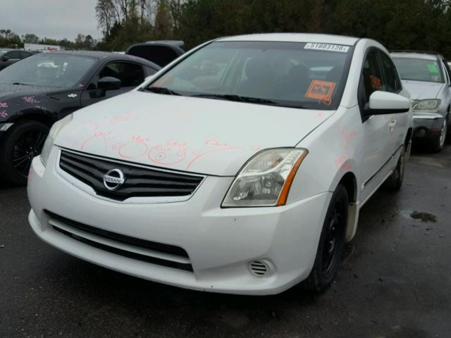 3N1AB6AP7CL767898 - 2012 NISSAN SENTRA 2.0 WHITE photo 2