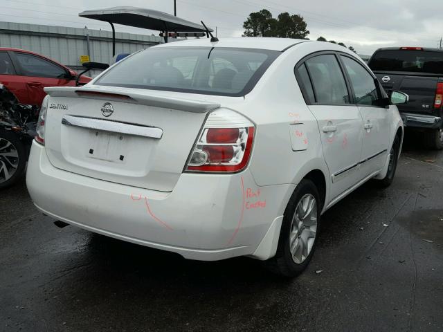 3N1AB6AP7CL767898 - 2012 NISSAN SENTRA 2.0 WHITE photo 4