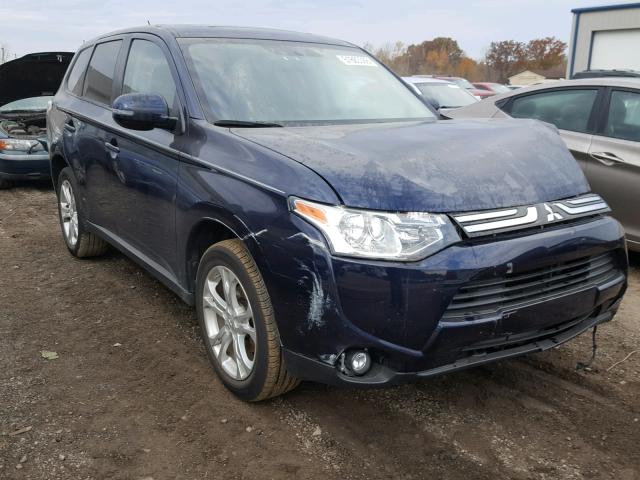 JA4AD3A39EZ009277 - 2014 MITSUBISHI OUTLANDER BLUE photo 1