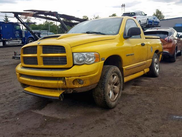 1D7HU16DX4J207234 - 2004 DODGE RAM 1500 S YELLOW photo 2