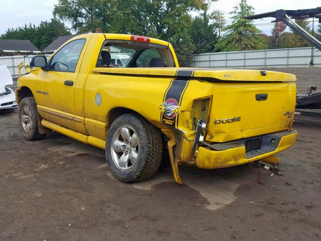 1D7HU16DX4J207234 - 2004 DODGE RAM 1500 S YELLOW photo 3