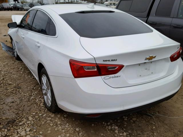 1G1ZE5ST6HF104779 - 2017 CHEVROLET MALIBU LT WHITE photo 3