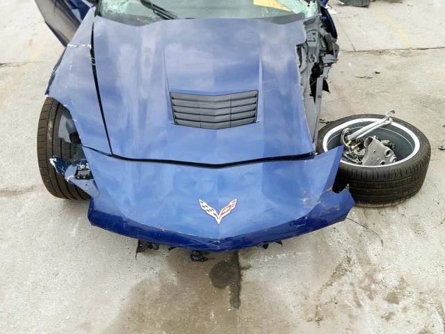 1G1YA2D70J5106366 - 2018 CHEVROLET CORVETTE S BLUE photo 7