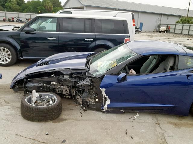 1G1YA2D70J5106366 - 2018 CHEVROLET CORVETTE S BLUE photo 9