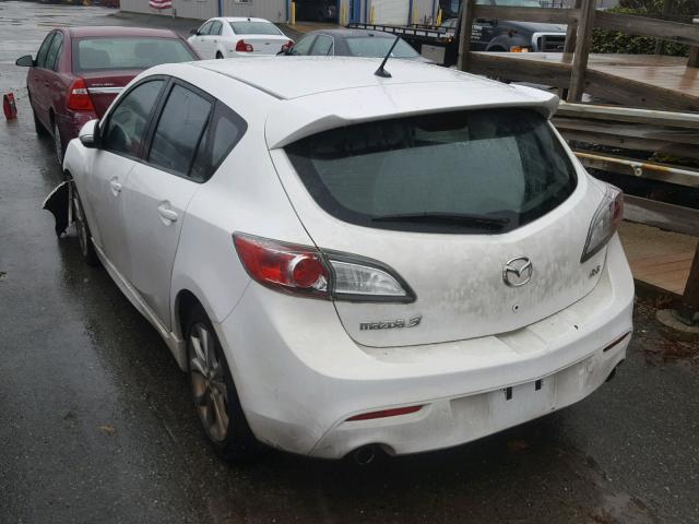 JM1BL1H65A1154729 - 2010 MAZDA 3 S WHITE photo 3