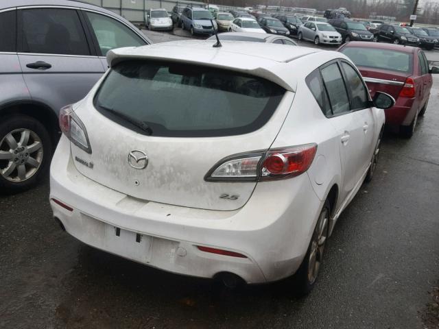 JM1BL1H65A1154729 - 2010 MAZDA 3 S WHITE photo 4