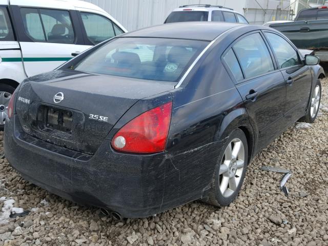 1N4BA41E36C849107 - 2006 NISSAN MAXIMA SE BLACK photo 4