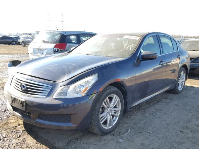 JNKCV61F59M051065 - 2009 INFINITI G37 BLUE photo 2