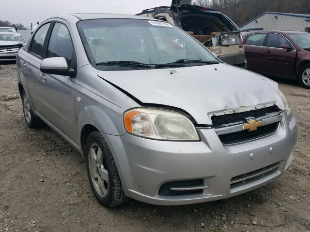 KL1TG56627B066007 - 2007 CHEVROLET AVEO LT SILVER photo 1