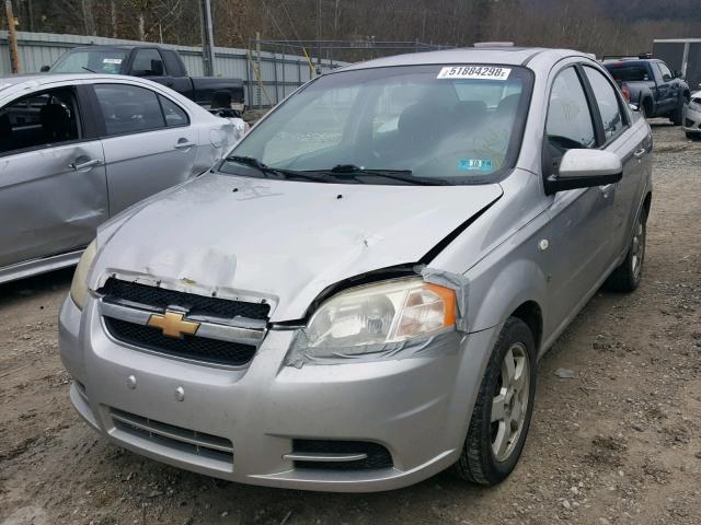 KL1TG56627B066007 - 2007 CHEVROLET AVEO LT SILVER photo 2