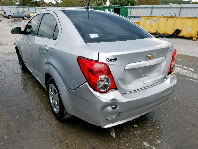 1G1JA5SH6D4182117 - 2013 CHEVROLET SONIC LS 银色 照片 3