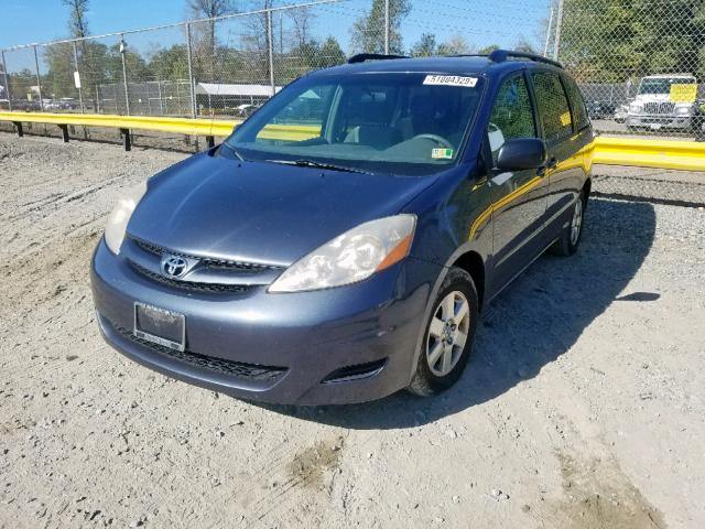 5TDZK23C77S050744 - 2007 TOYOTA SIENNA CE GRAY photo 2