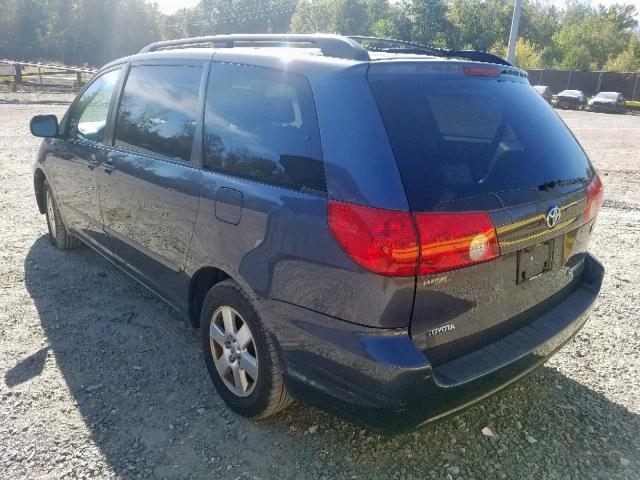 5TDZK23C77S050744 - 2007 TOYOTA SIENNA CE GRAY photo 3