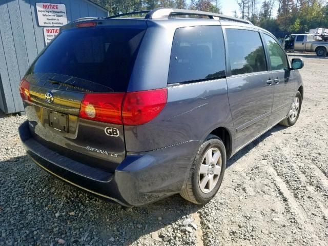 5TDZK23C77S050744 - 2007 TOYOTA SIENNA CE GRAY photo 4