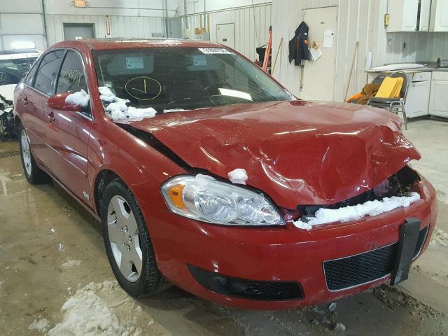 2G1WD58C689135682 - 2008 CHEVROLET IMPALA SUP RED photo 1