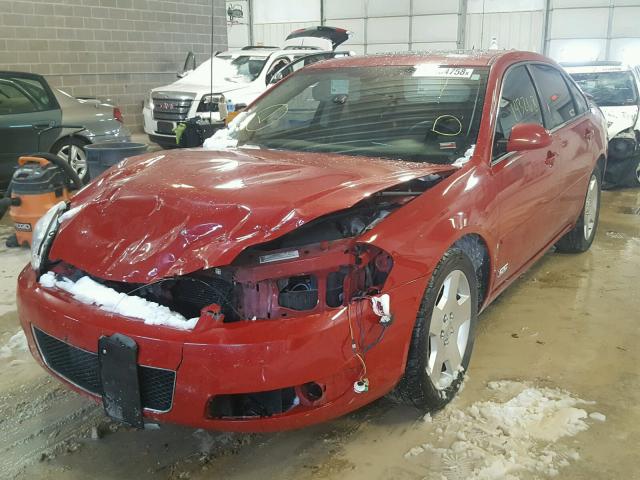 2G1WD58C689135682 - 2008 CHEVROLET IMPALA SUP RED photo 2