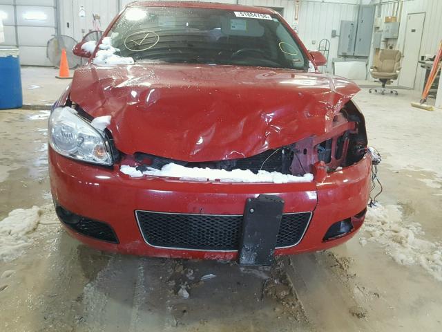 2G1WD58C689135682 - 2008 CHEVROLET IMPALA SUP RED photo 9
