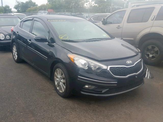 KNAFX4A84E5139590 - 2014 KIA FORTE EX BLACK photo 1