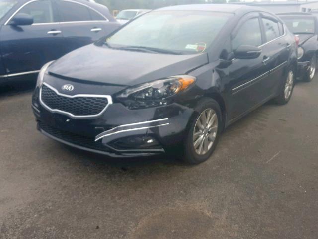 KNAFX4A84E5139590 - 2014 KIA FORTE EX BLACK photo 2