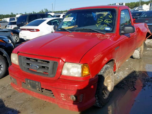 1FTYR10U45PA52151 - 2005 FORD RANGER RED photo 2