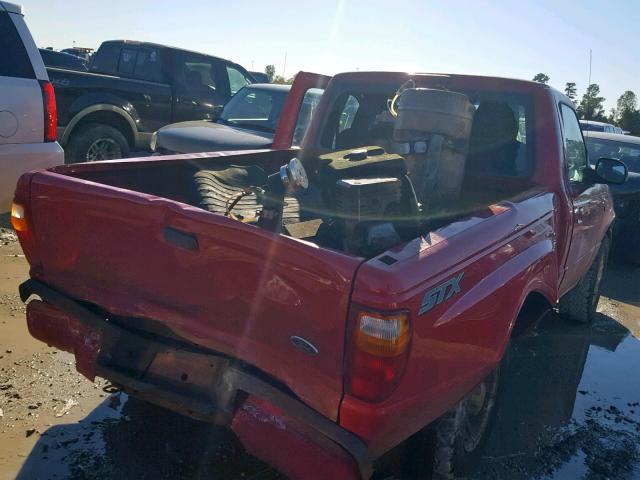 1FTYR10U45PA52151 - 2005 FORD RANGER RED photo 4