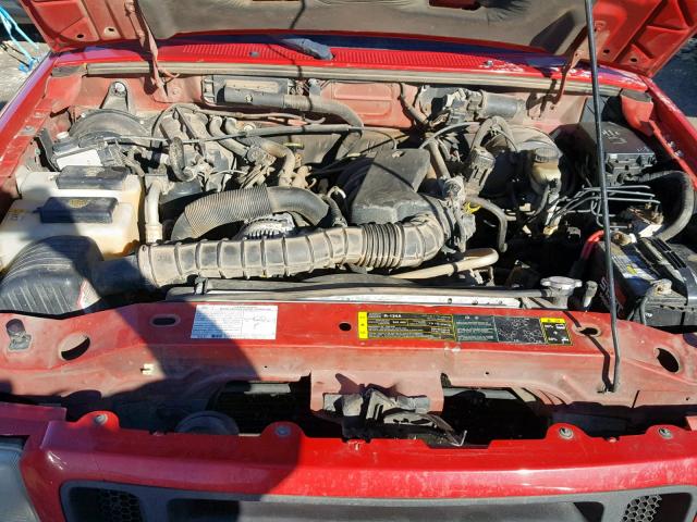 1FTYR10U45PA52151 - 2005 FORD RANGER RED photo 7