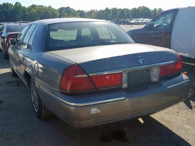 2MEFM74W71X692295 - 2001 MERCURY GRAND MARQ GRAY photo 3