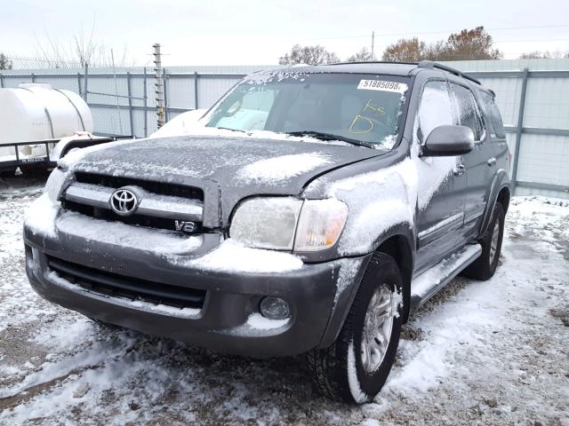 5TDBT48A76S261779 - 2006 TOYOTA SEQUOIA LI CHARCOAL photo 2